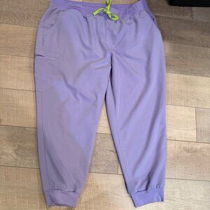 FIGS WOMENS 4XL PURPLE JOGGER SCRUB PANTS PO 4123